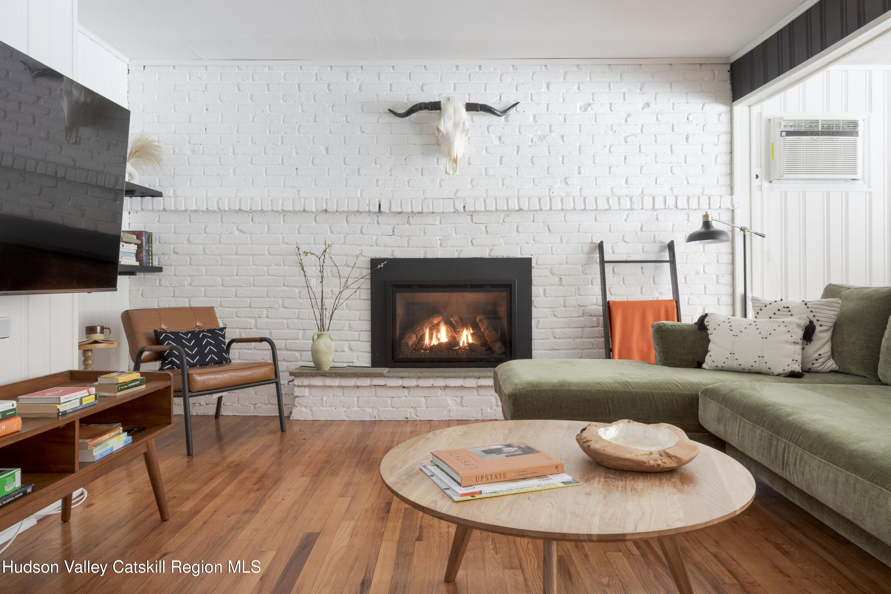 26 Krom Road Olivebridge, NY 12461 - Photo 3 of 24 a living room with furniture and a fireplace