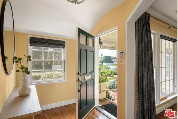 a view of front door