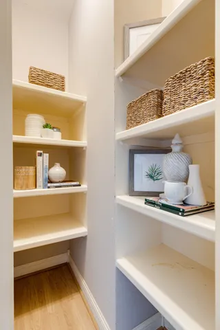 a view of an empty room and window