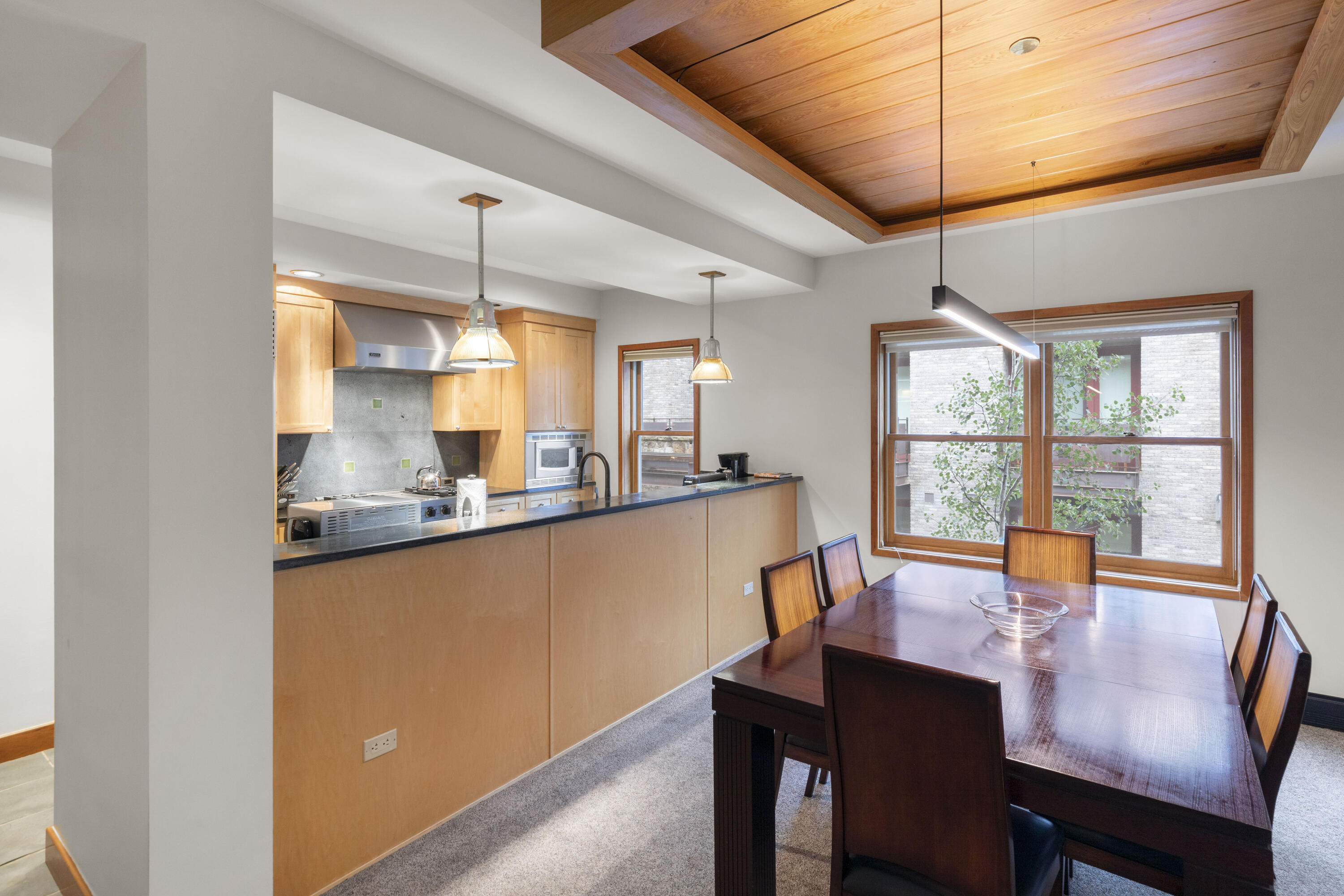 368 South Davis Street, Unit A7 Telluride, CO 81435 - Photo 3 of 14 a view of a dining room with furniture window and outside view