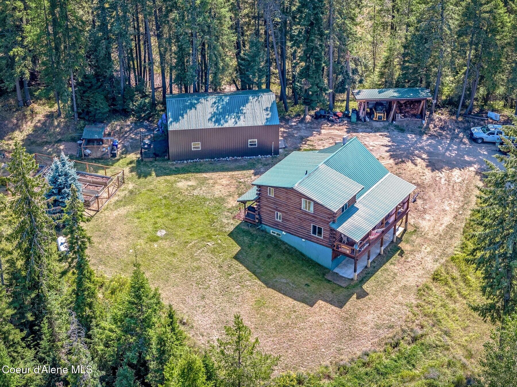 124 Brown Creek Road Naples, ID 83847 - Photo 42 of 65 Property from Above