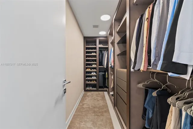 a view of walk in closet