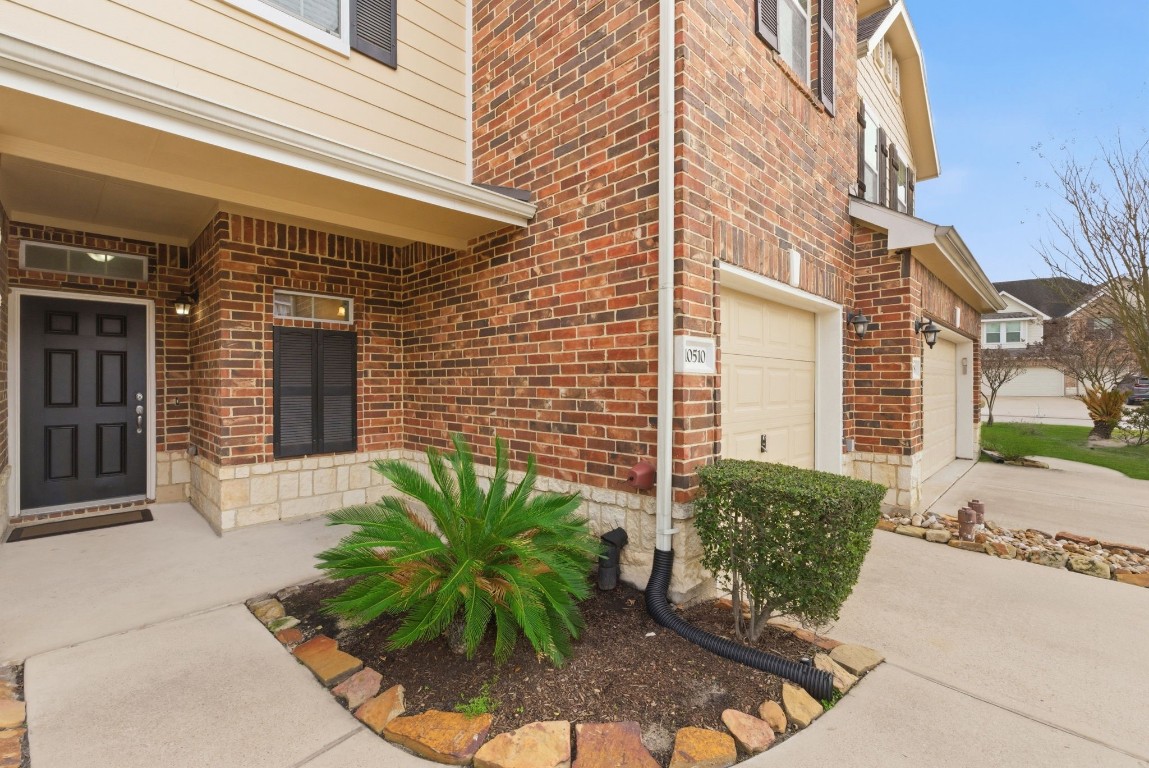 a front view of a house
