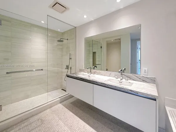 a view of an ocean and beach