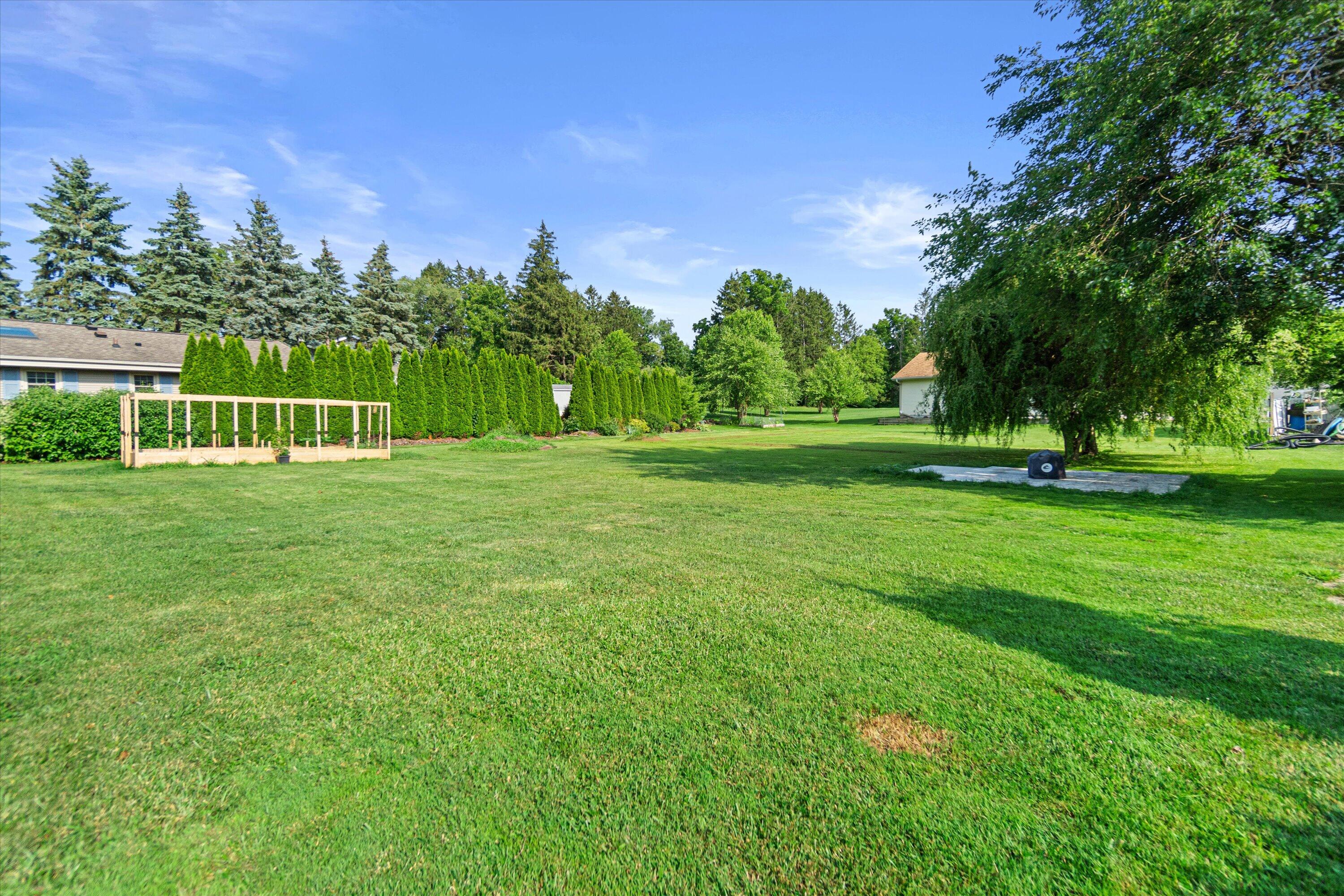 26727 Denoon Road Norway, WI 53185 - Photo 32 of 43 Large Backyard