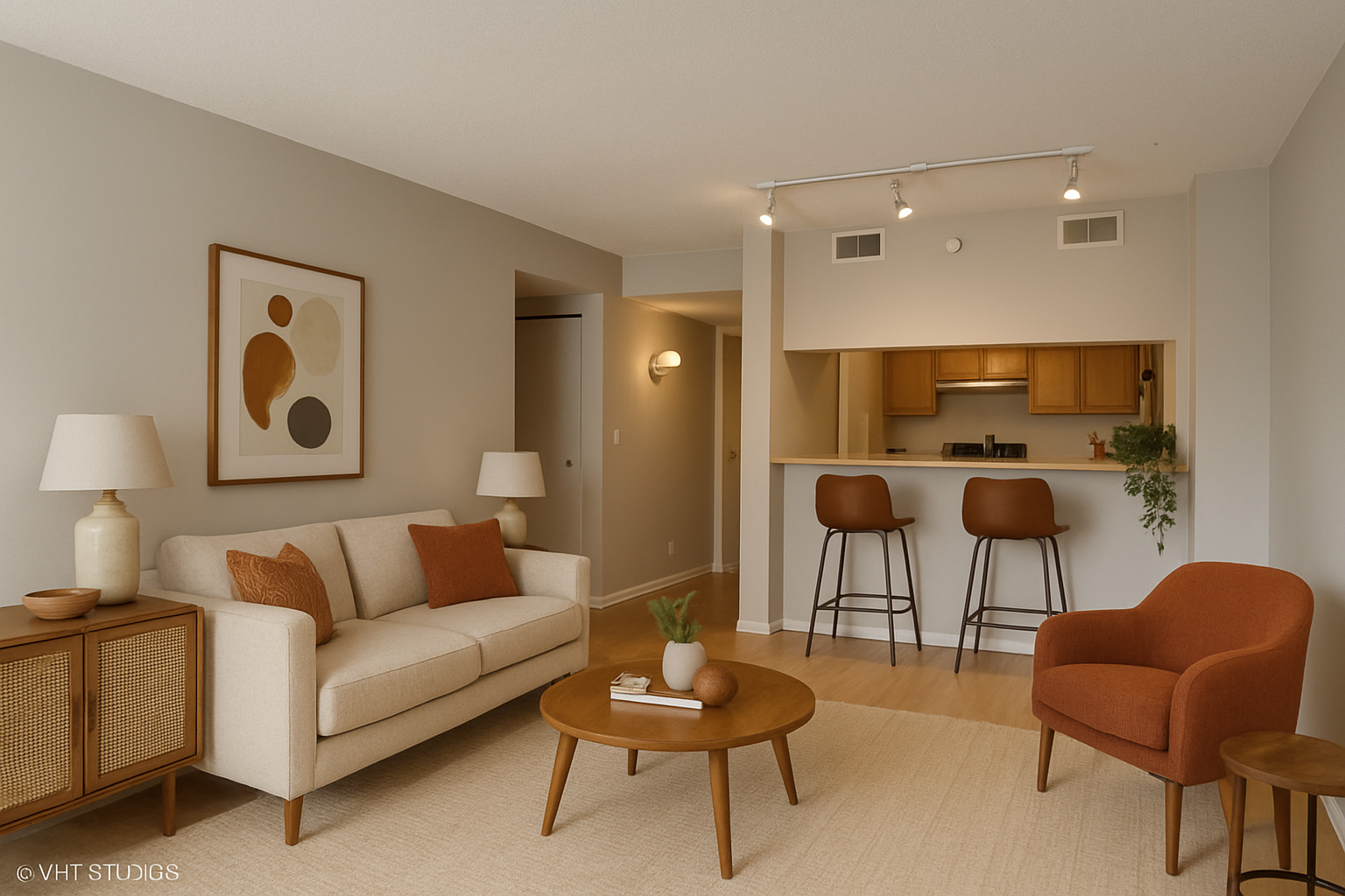 511 Aurora Avenue, Unit 108 Naperville, IL 60540 - Photo 4 of 32 a living room with furniture and a flat screen tv