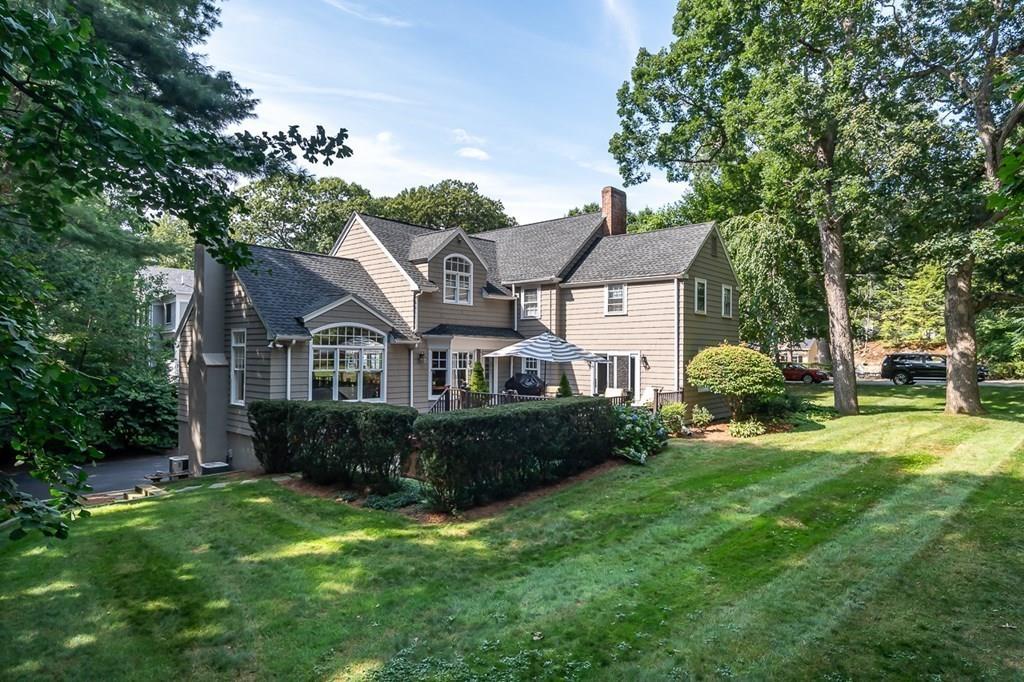 33 Tennyson Road Wellesley, MA 02481 - Photo 32 of 33 a front view of house with yard and green space