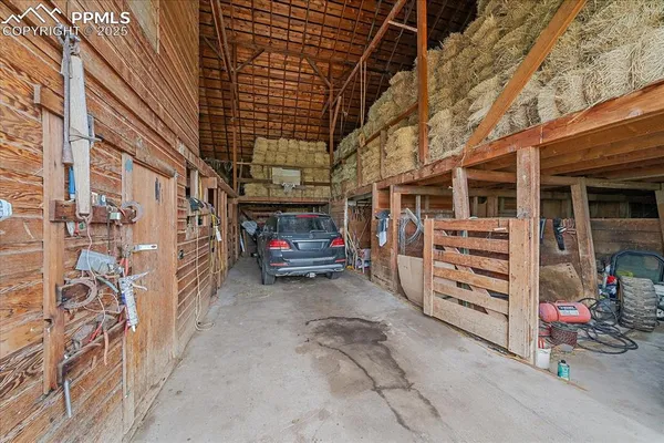 a big house with a big yard and large trees