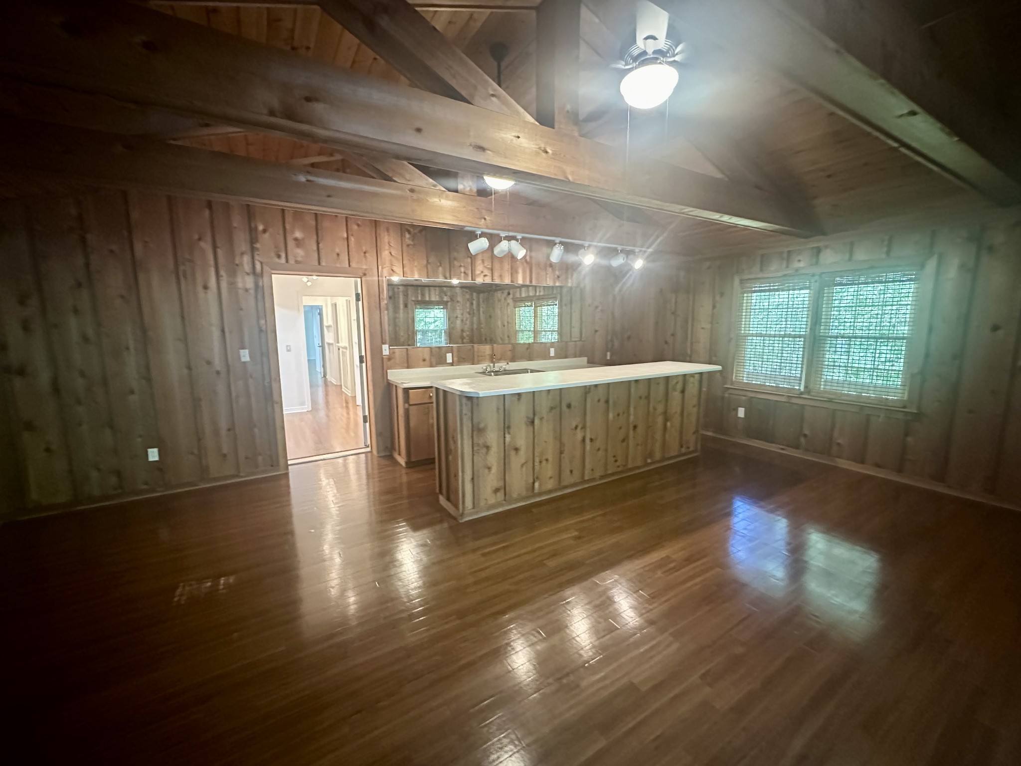 61 Nelson Road Lawrenceburg, TN 38464 - Photo 35 of 55 a view of an empty room with wooden floor and a window