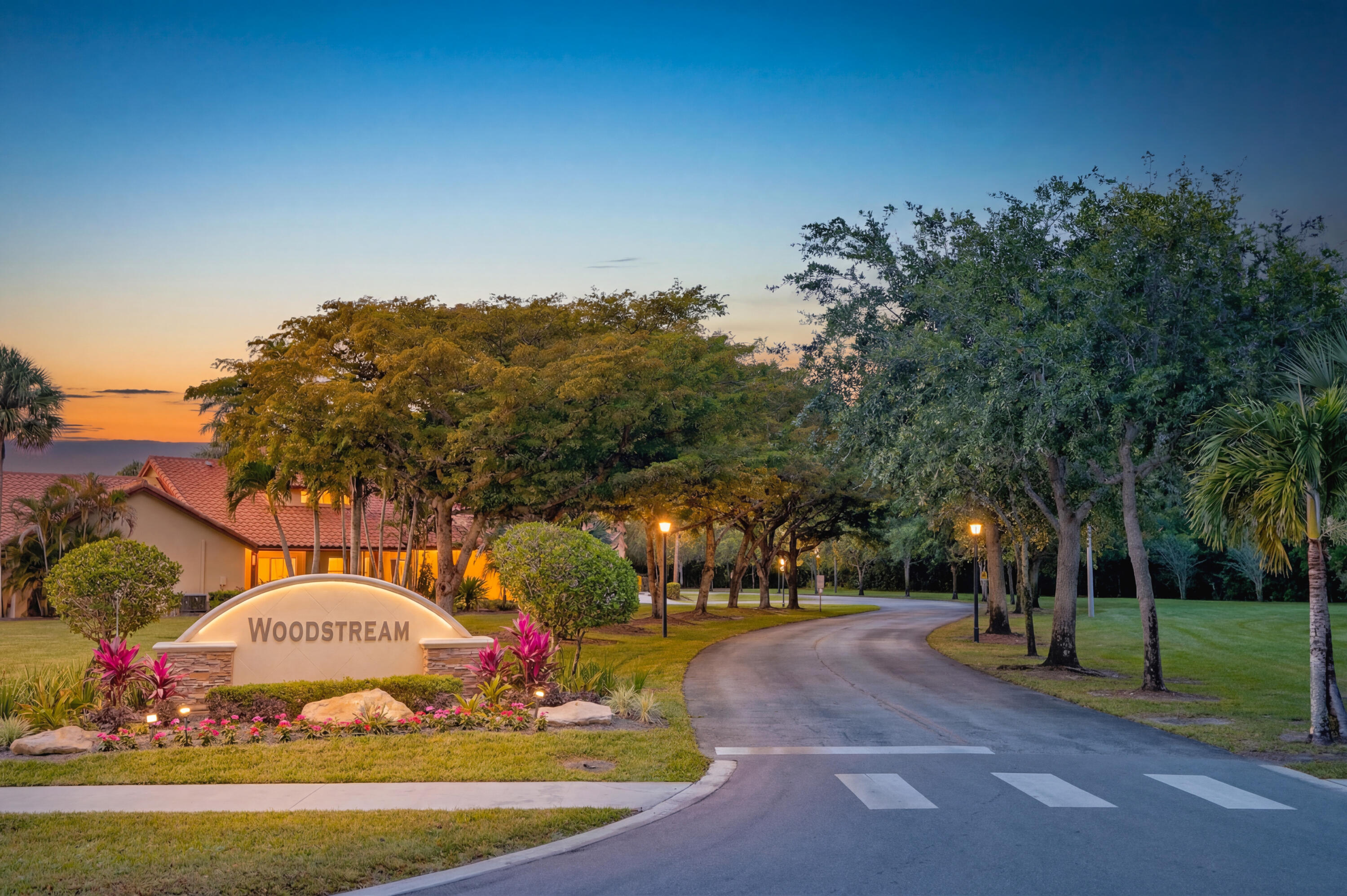 10321 Windswept Place Boca Raton, FL 33498 - Photo 22 of 28 Woodstream Entry Twilight