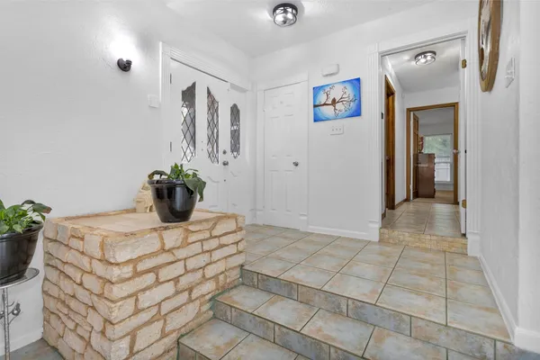 a view of kitchen with furniture