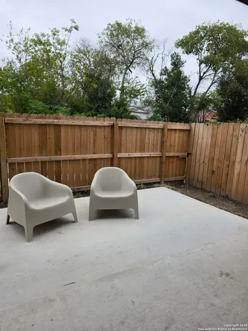 a view of outdoor space with car parked