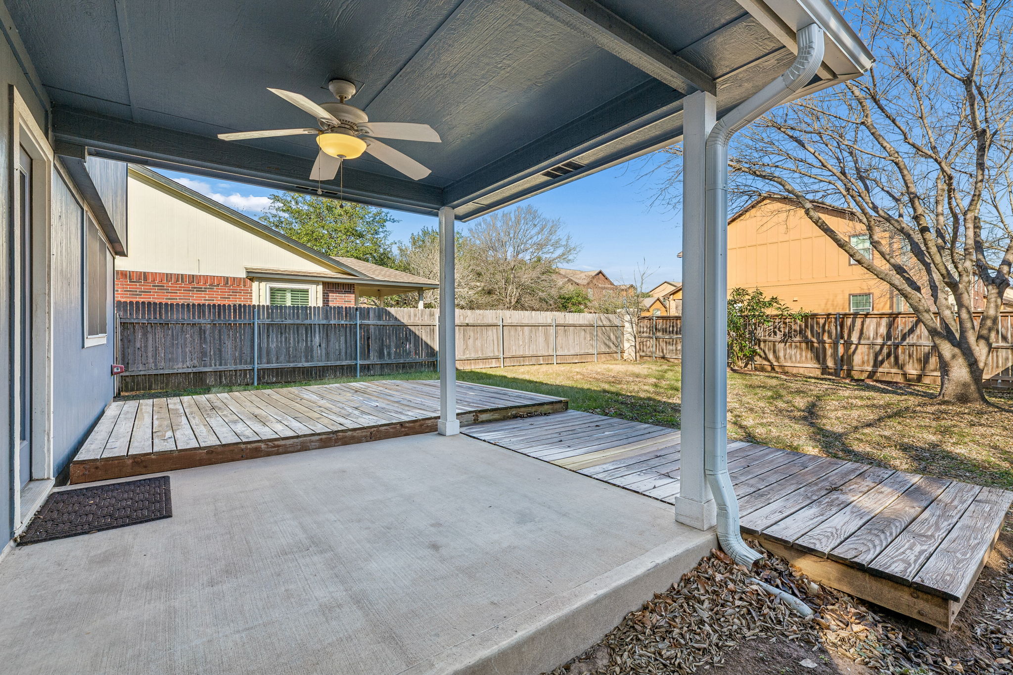 1608 Melibee Trail Austin, TX 78748 - Photo 25 of 29 a view of a room with wooden floor and iron stairs