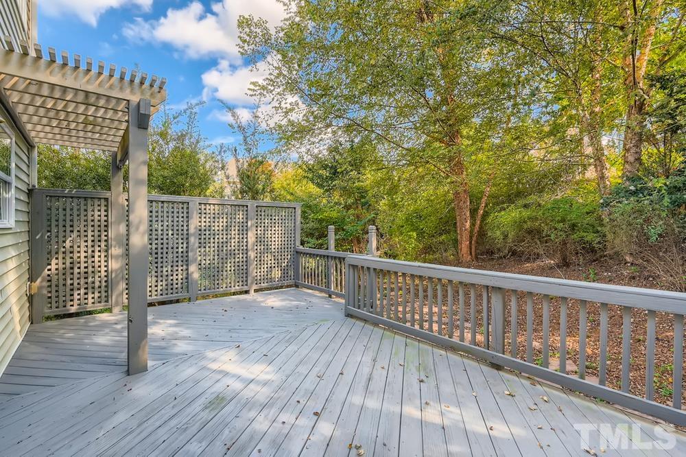 109 Oakbeech Court Holly Springs, NC 27540 - Photo 24 of 28 a view of balcony with wooden floor
