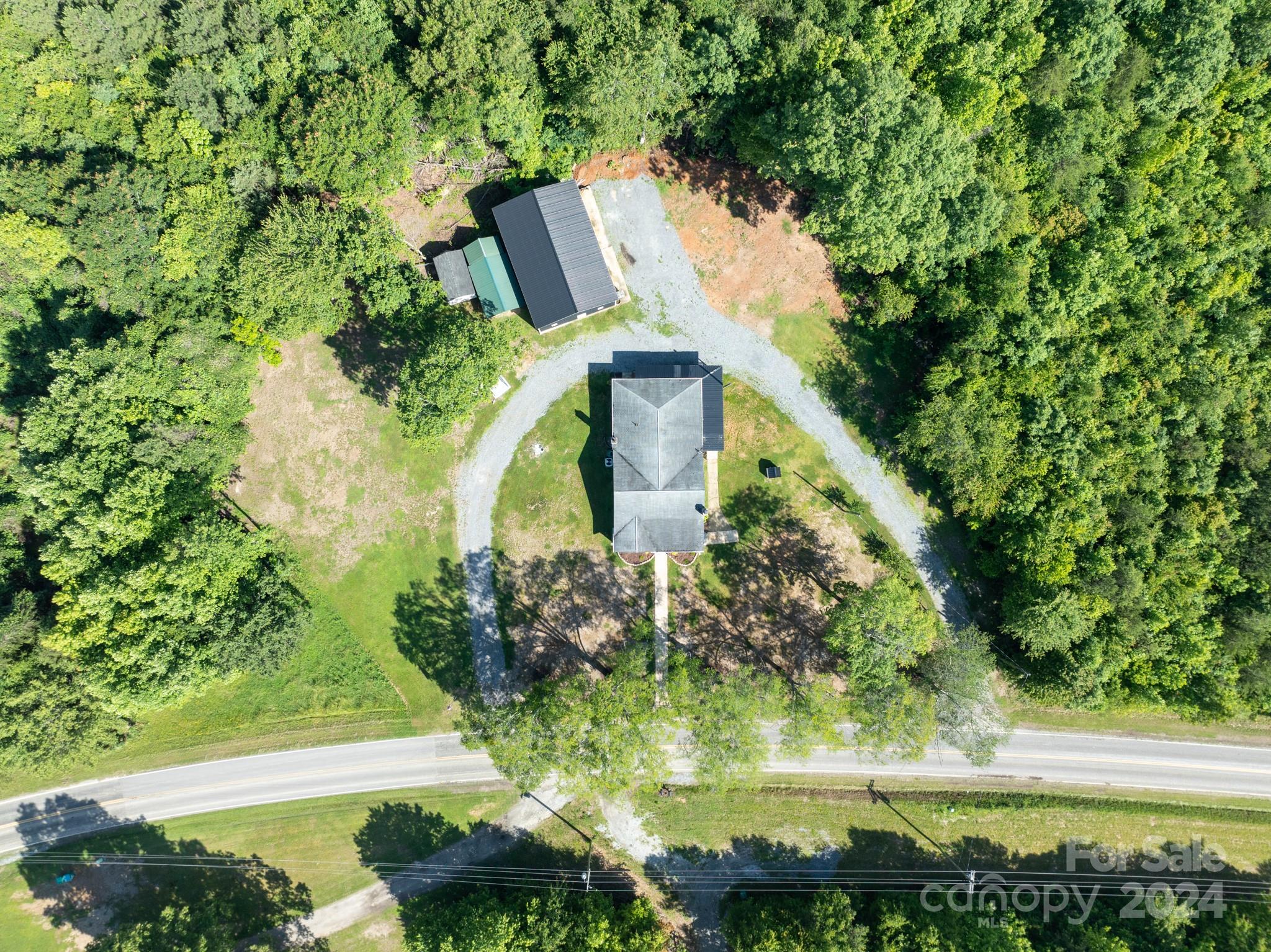 250 Hopewell Road Blacksburg, SC 29702 - Photo 32 of 38 an aerial view of a house with a yard basket ball court and outdoor seating