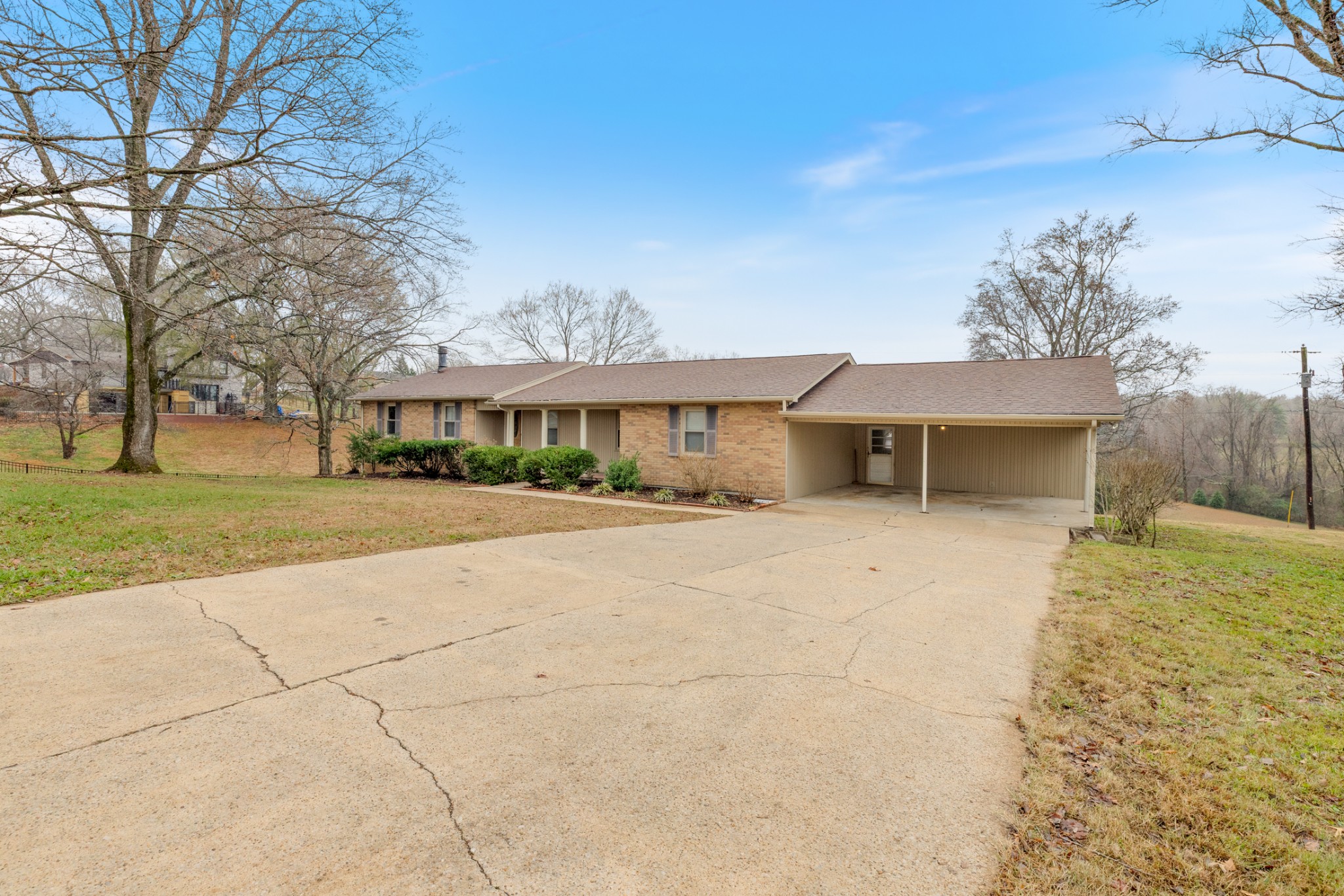 2054 Ridgecrest Circle Dickson, TN 37055 - Photo 5 of 38 front view of a house with a yard