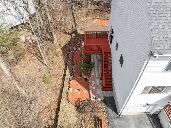 an outdoor view of building with trees
