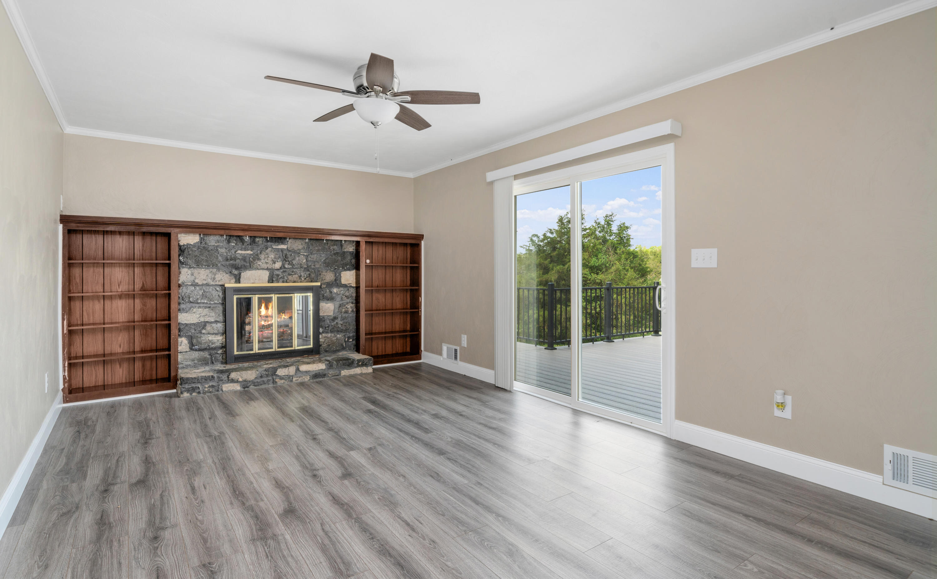 3919 Botetourt Road Fincastle, VA 24090 - Photo 11 of 26 Masonry fireplace with gas logs