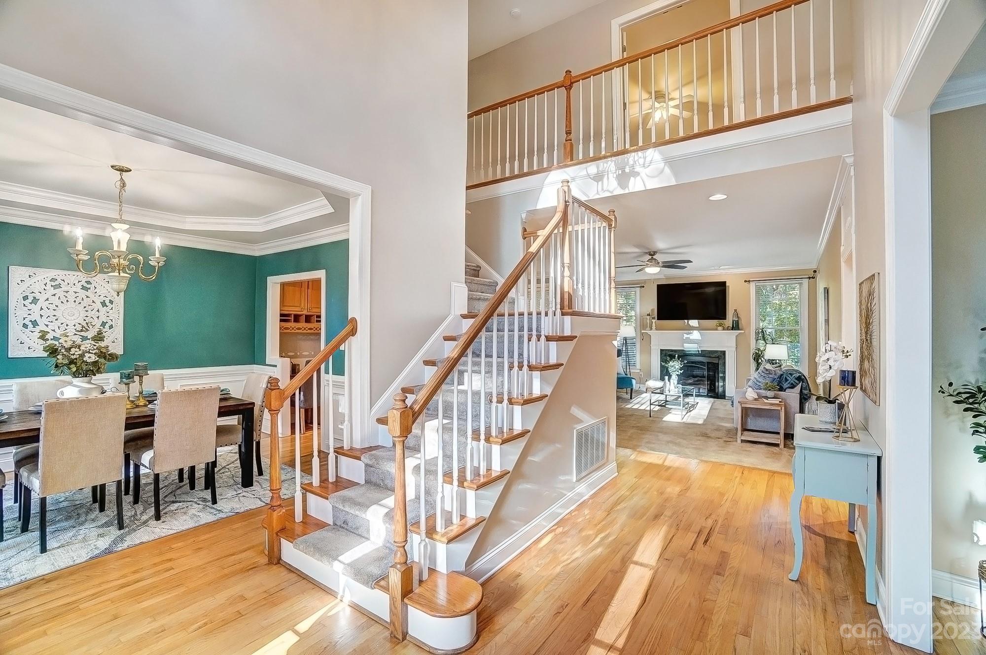 9710 Shadowmere Lane Weddington, NC 28104 - Photo 25 of 46 a view of a living room and dining room