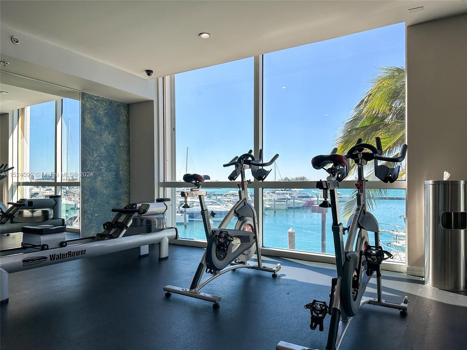 90 Alton Road, Unit 902 Miami Beach, FL 33139 - Photo 35 of 35 a view of a room with gym equipment