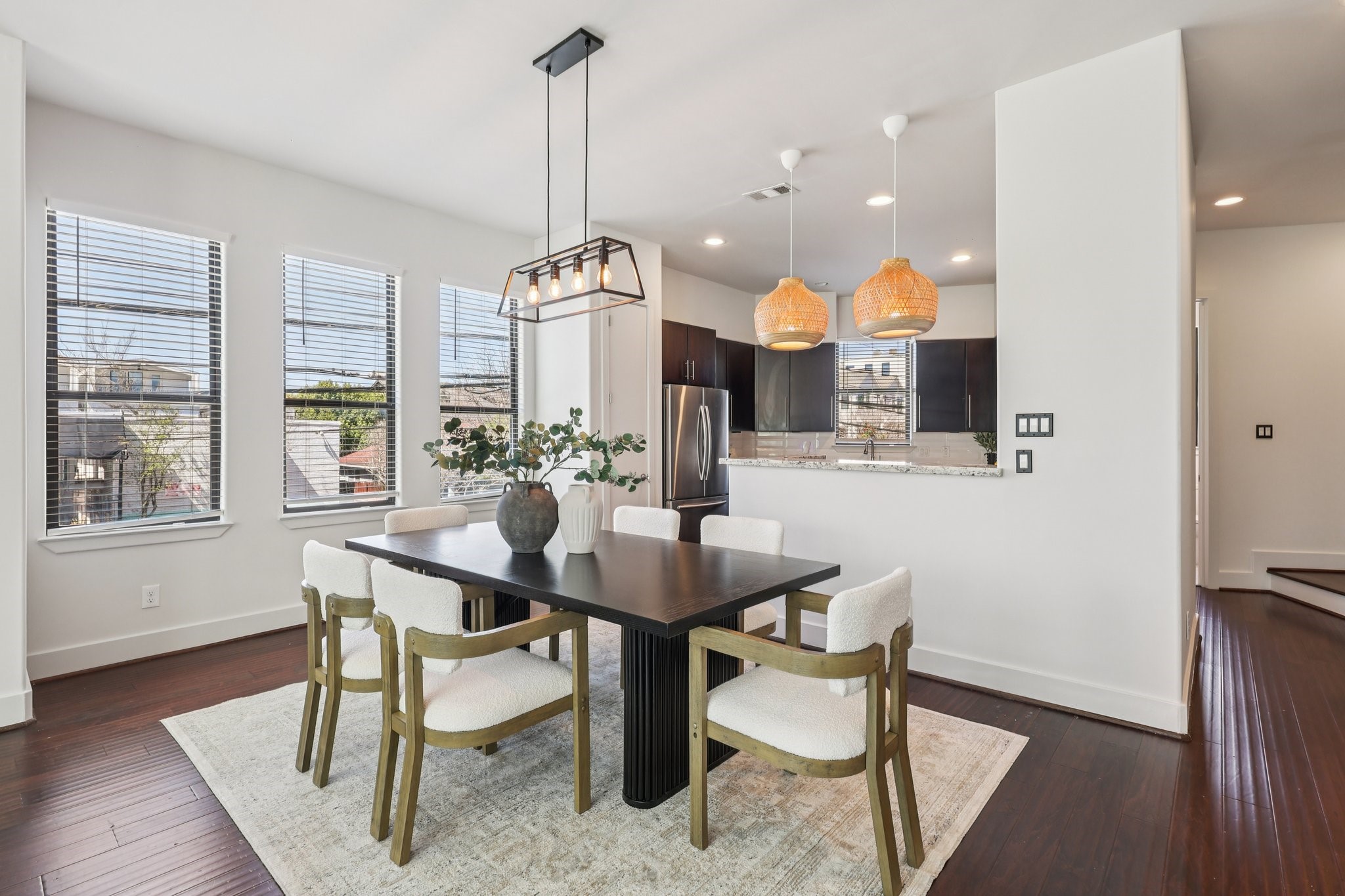1771 Michigan Street Houston, TX 77006 - Photo 14 of 28 Spacious dining area with windows for natural light.