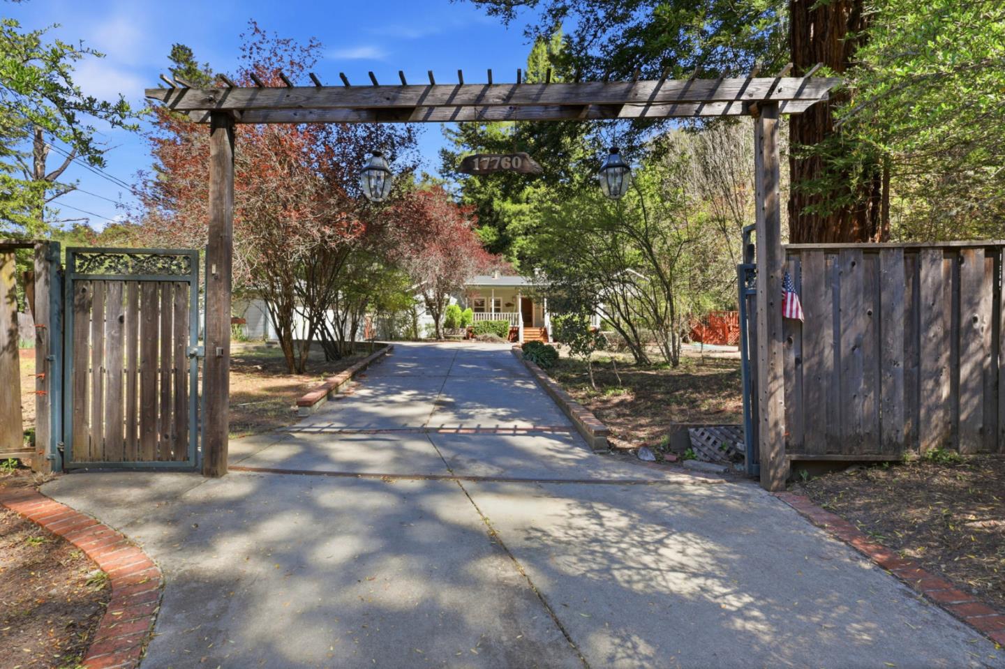 17760 China Grade Road Boulder Creek, CA 95006 - Photo 2 of 45 a view of backyard with tree
