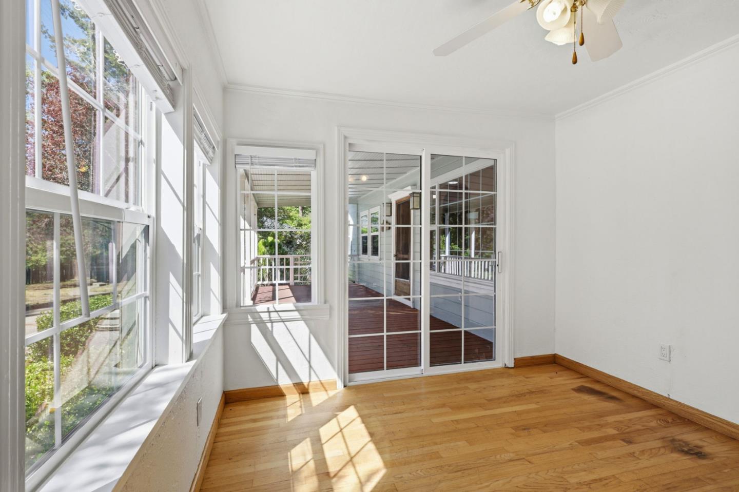 17760 China Grade Road Boulder Creek, CA 95006 - Photo 29 of 45 a view of a bedroom with a large window
