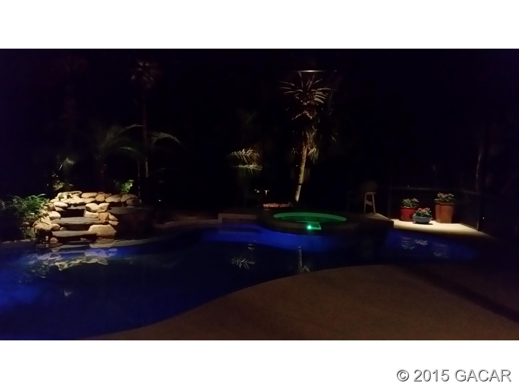 1493 Southwest 87th Street Gainesville, FL 32607 - Photo 2 of 23 Pool at night