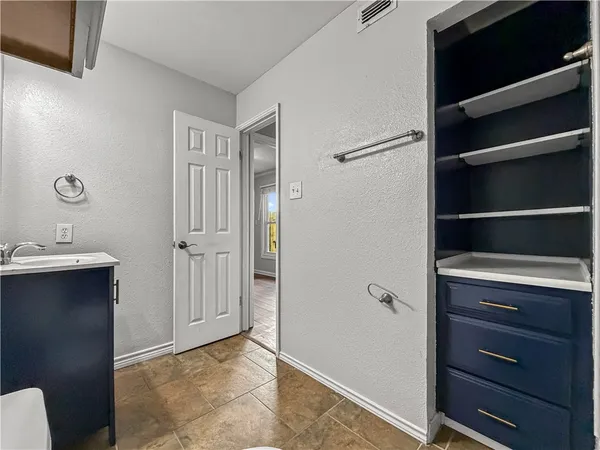 a view of an empty room