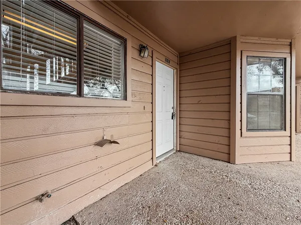 a view of front door