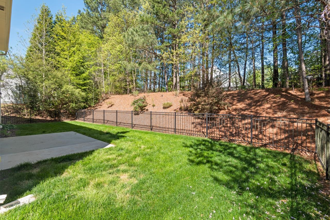 308 Saranac Ridge Drive Holly Springs, NC 27540 - Photo 38 of 41 a view of a backyard