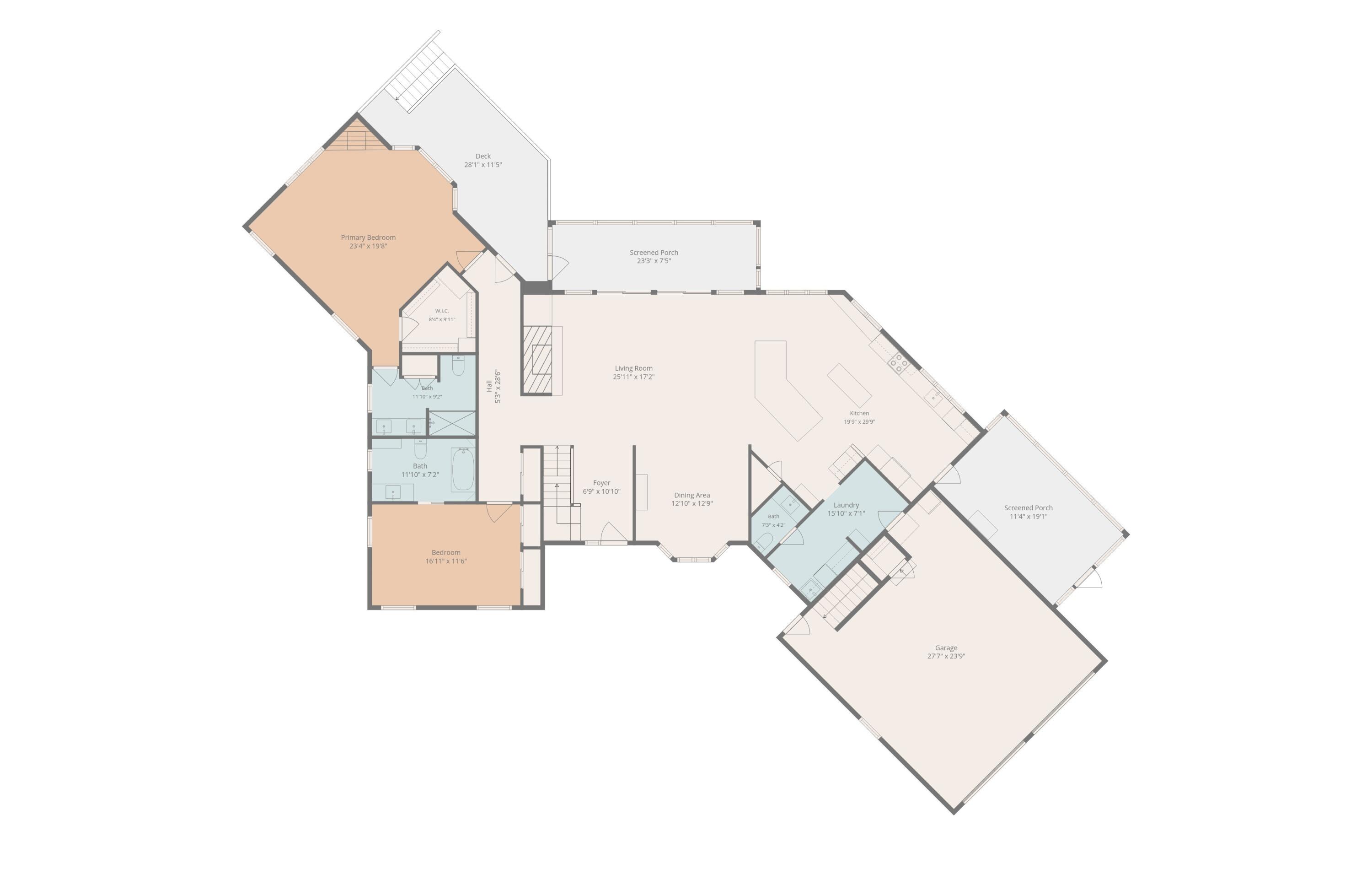 11465 Clinton Road Rives Junction, MI 49277 - Photo 18 of 20 Main Level Floor Plan 1
