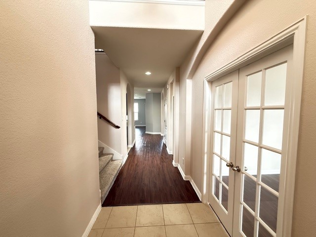 1109 Tabernash Leander, TX 78641 - Photo 2 of 23 a view of a hallway with wooden floor and staircase