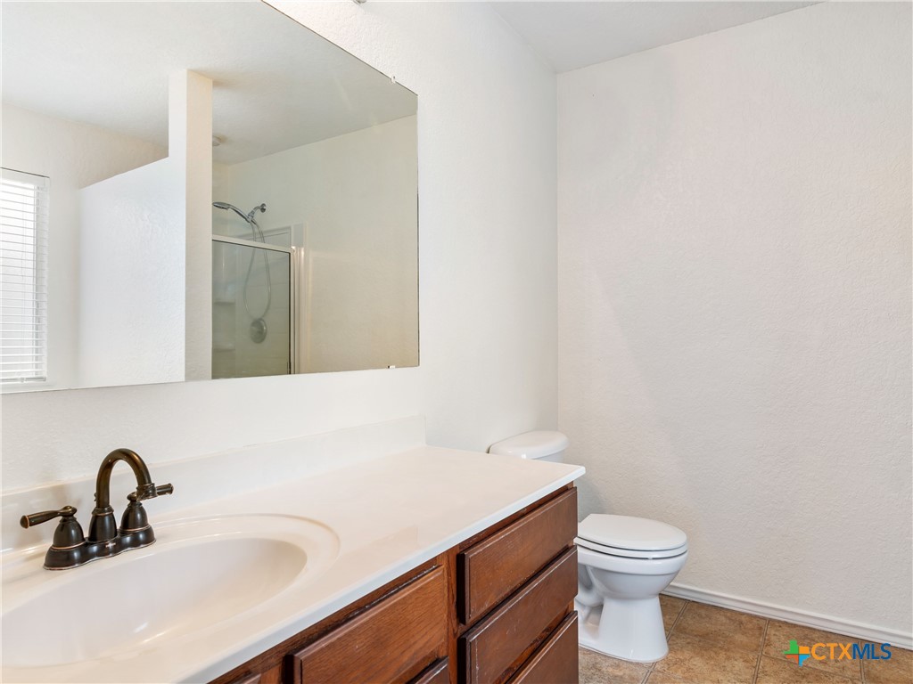 244 Cactus Patch Schertz, TX 78154 - Photo 16 of 23 a bathroom with a sink and a toilet