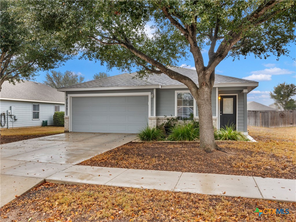244 Cactus Patch Schertz, TX 78154 - Photo 2 of 23 a front view of a house with a yard and a garage
