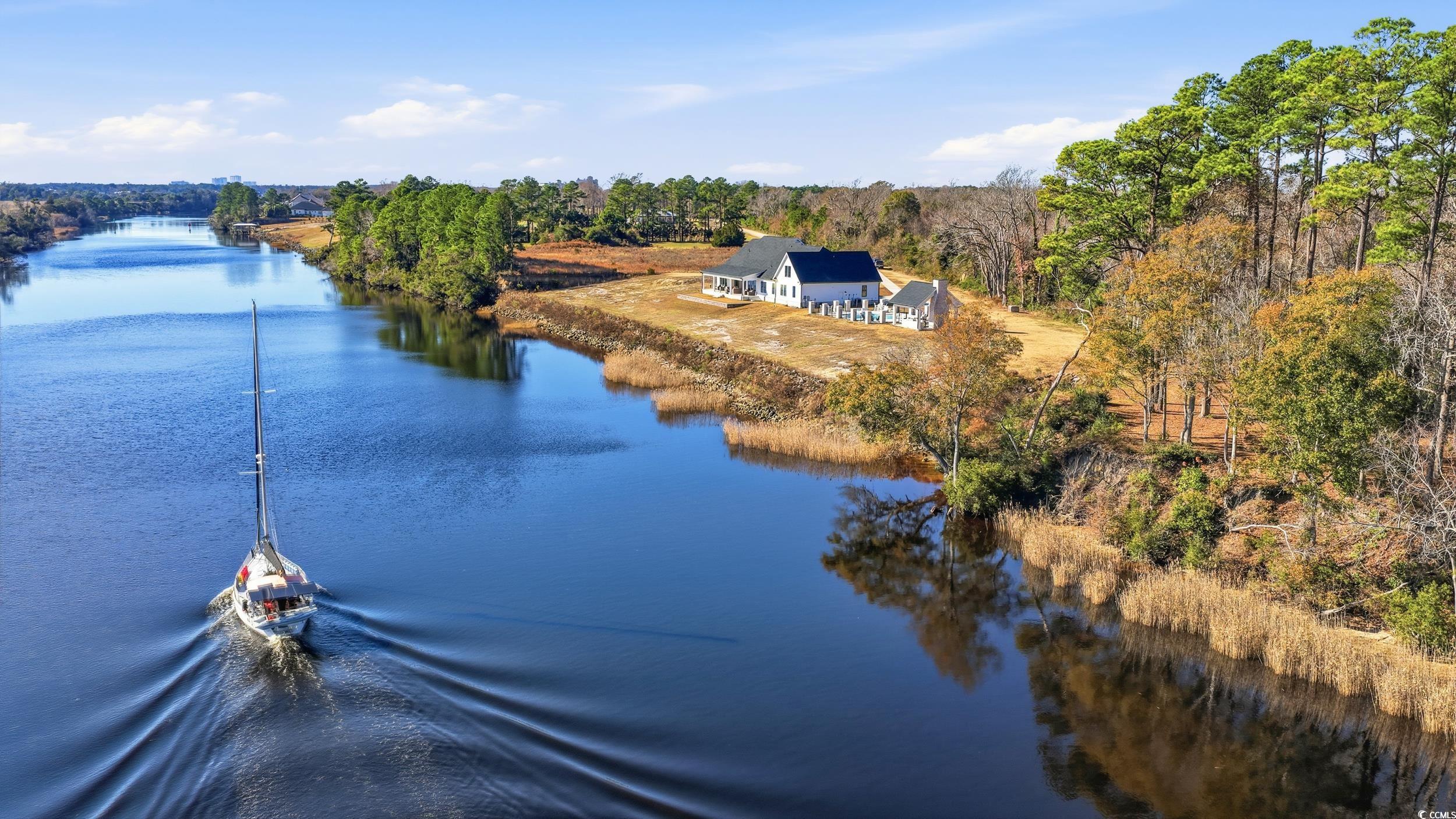 280 Bay Rdg Drive North Myrtle Beach, SC 29582 - Photo 2 of 38 Bird's eye view of a large body of water