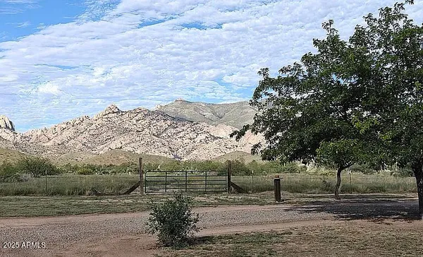 a view of a yard with an outdoor space