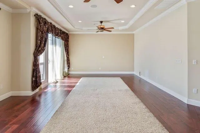 a view of an empty room