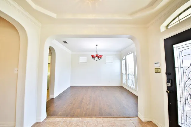 a view interior of the house and wooden floor