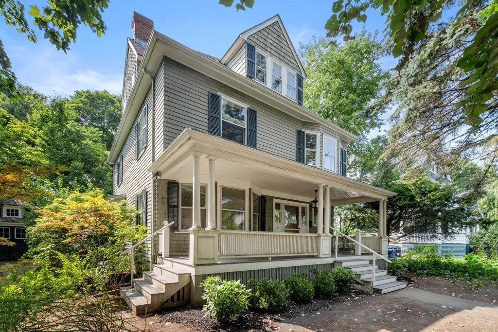 61 Chester Street Newton, MA 02461 - Photo 2 of 42 front view of a house with a garden
