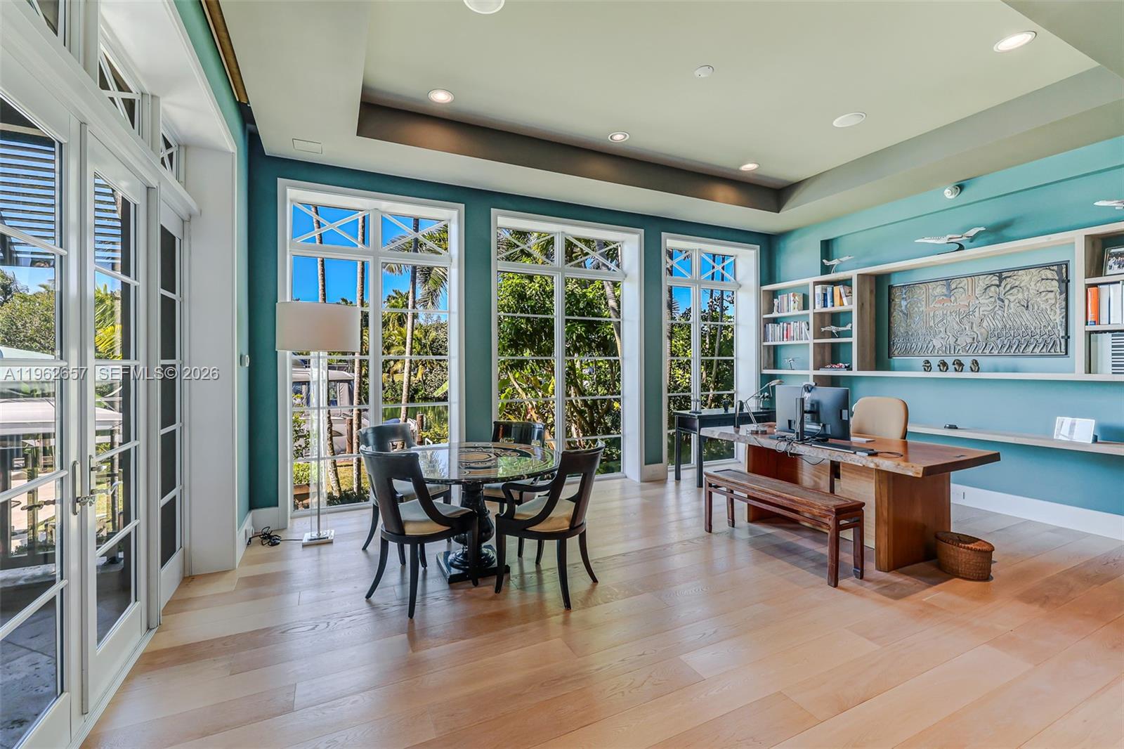 9320 Balada Street Coral Gables, FL 33156 - Photo 17 of 75 a view of a dining room with furniture window and outside view