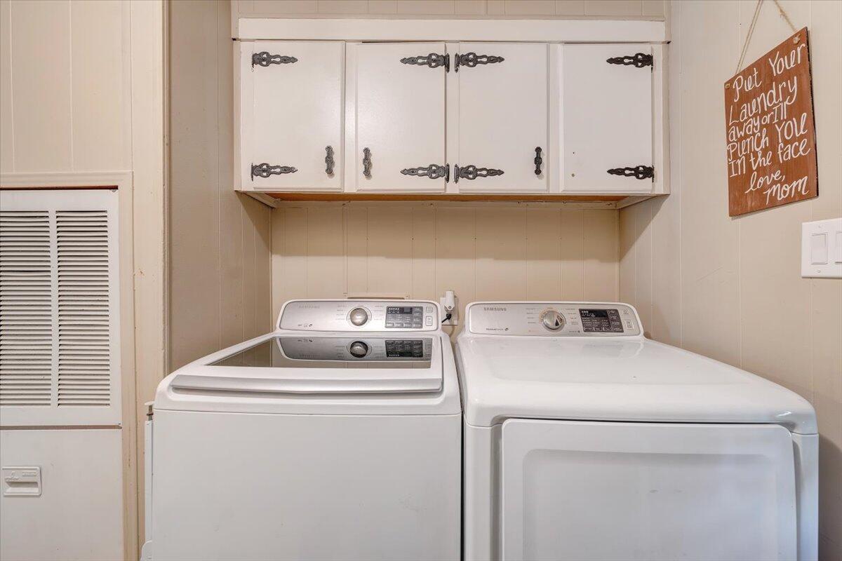 164 Tabernacle Road Penhook, VA 24137 - Photo 23 of 58 a utility room with dryer and washer