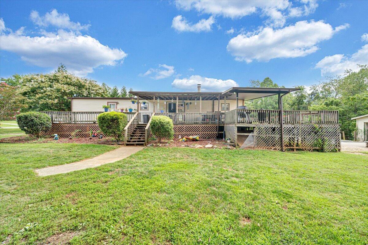 164 Tabernacle Road Penhook, VA 24137 - Photo 49 of 58 a view of a garden with a slide
