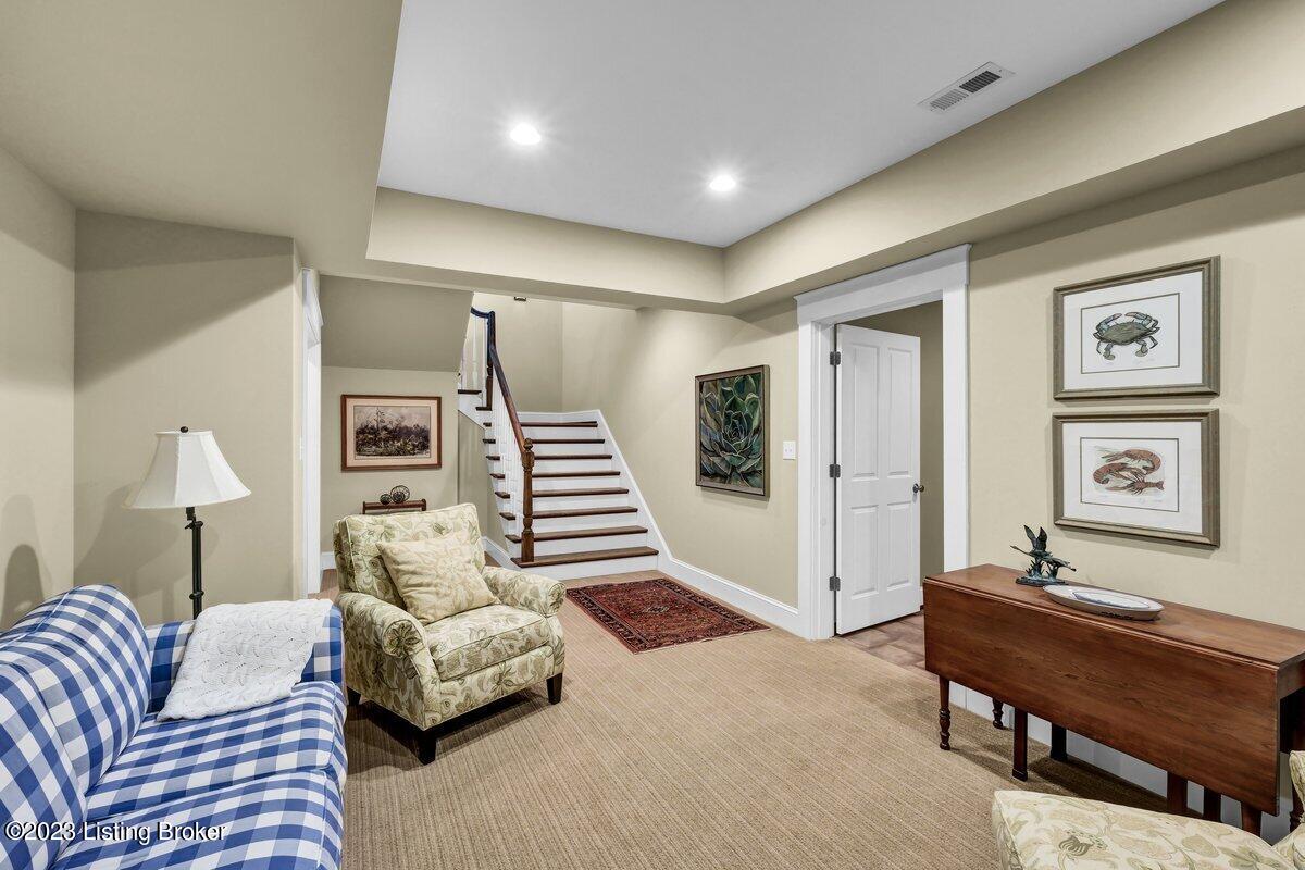 6502 Hypoint Ridge Road Crestwood, KY 40014 - Photo 27 of 40 Basement Stairs & Family Room