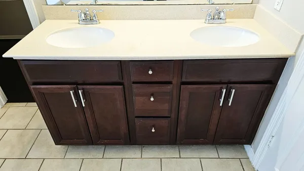 a bathroom with a sink