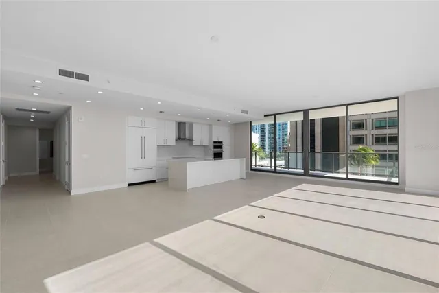 a view of a city with tall buildings