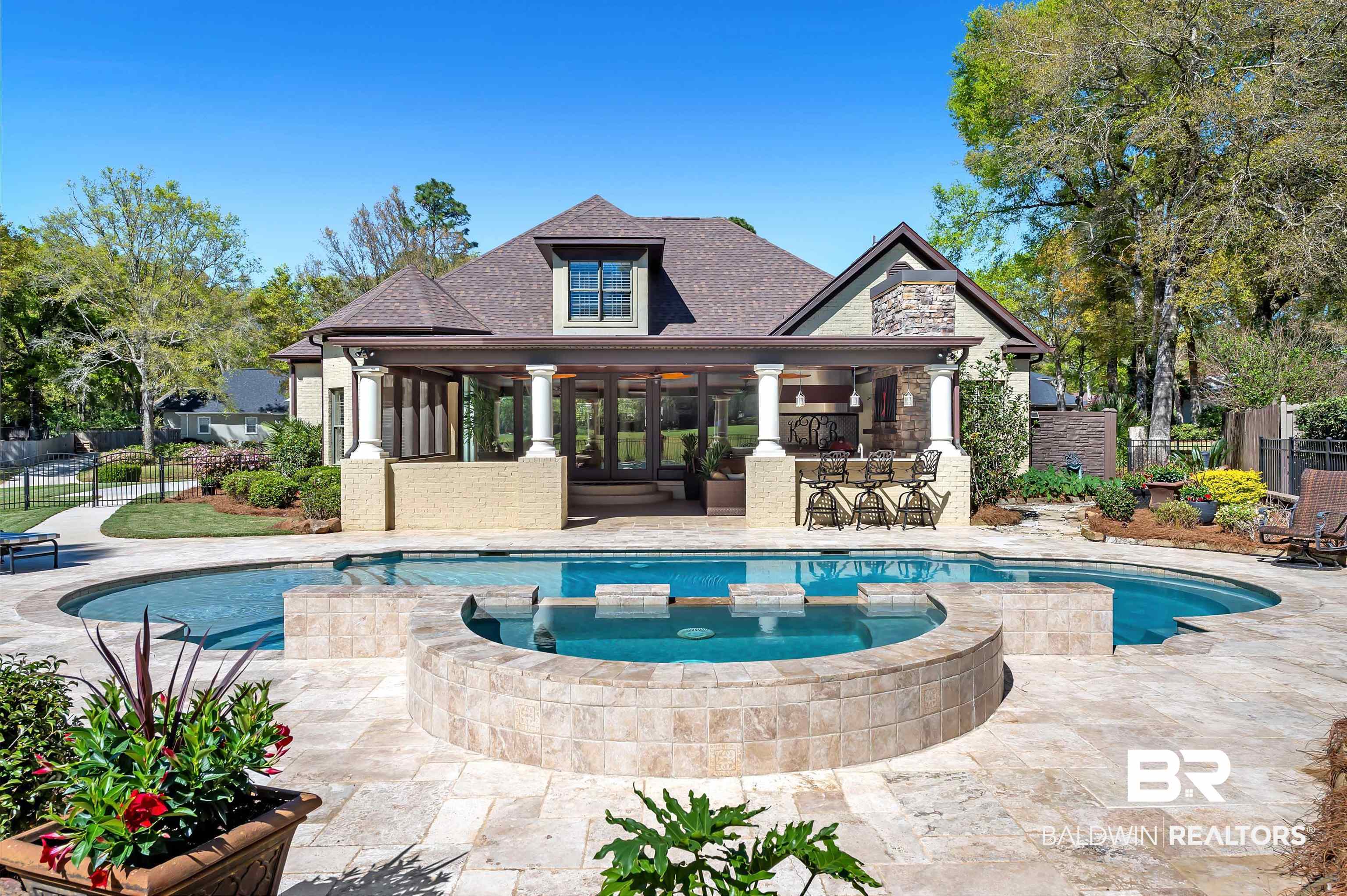 101 High Pines Ridge Fairhope, AL 36532 - Photo 38 of 48 Gunite Saltwater Pool