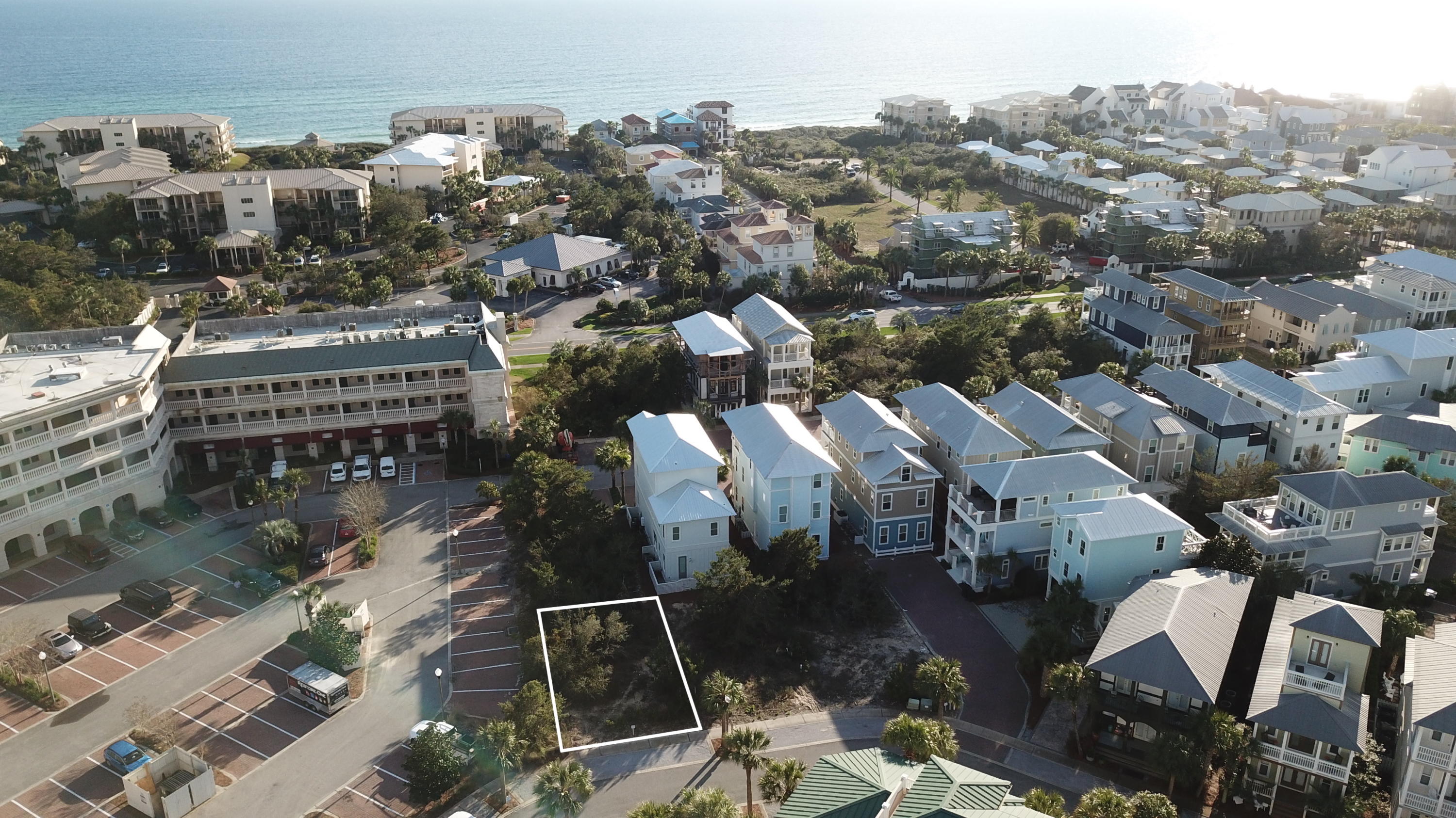 Lot 3 East Cobia Run Inlet Beach Inlet Beach, FL 32461 - Photo 3 of 10 an aerial view of a house with parking space