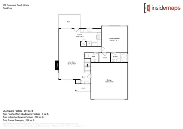 $1,875 | 100 Rosemont Court, Hiram, GA 30141