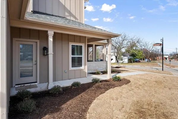 a front view of a house
